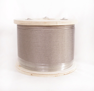 lot 10930 image: 18 Wire Rope 500 Ft,316 Stainless Steel Cable, Aircraft Cable, Steel Wire,7x7 Strand Core,1600 lbs Breaking Strength for Outdoor, Yard and Crafts - Retail $53