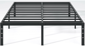 lot 10975 image: Metal Bed Frame,Queen Size Bed Frame with Storage Space,Heavy Duty Sturdy Mattress Foundation,Easy Assembly,No Box Spring Needed, Black,14 Inch,Queen - Retail $60