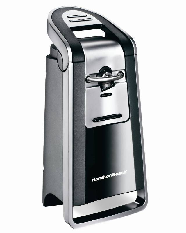 lot 2265 image: Hamilton Beach 76607 Smooth Touch Can Opener, Black and Chrome