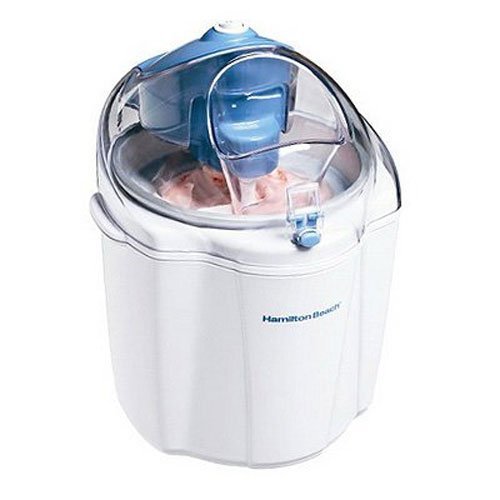 lot 2273 image: Hamilton Beach 68320 1-12-Quart Capacity Ice Cream Maker, White