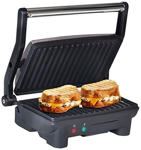 lot 2279 image: Elite Cuisine EPN-2976 Maxi-Matic Panini 180 Degree Indoor Contact Grill, Black