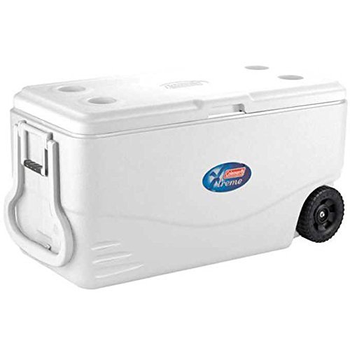 lot 2309 image: Coleman 100 Quart Xtreme 5 Wheeled Cooler