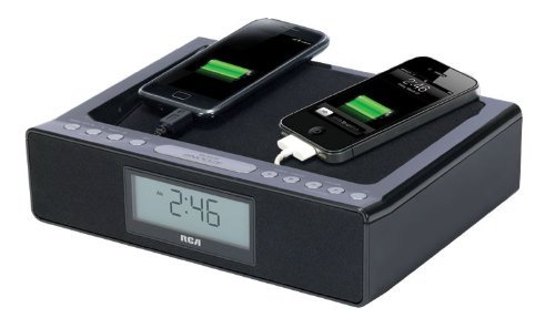 lot 2350 image: Rca RC117V High Quality Dual USB Radio with Alarm Clock