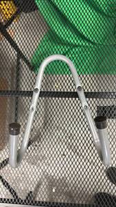 lot 406 image: Double U Hanging Bracket Wall Mount Garage Storage Hook Hose Chair Multi-purpose - Retail $40