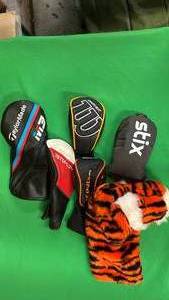 lot 443 image: 6 pc Golf Club Covers for various Clubs