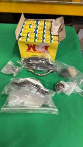 lot 449 image: Box of Decorative Bulbs and Misc Lot of Drawer Handles.