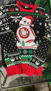 lot 459 image: Star Wars BB-8 Christmas Holiday Sweater Sz M - Retail $45