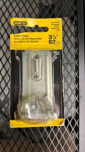 lot 476 image: Stanley 3-14 Inch Zinc Plated Safety Hasp - Retail $8