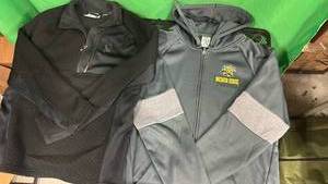 lot 477 image: Mens Spider Quarter Zip and WSU Jacket Sz. M
