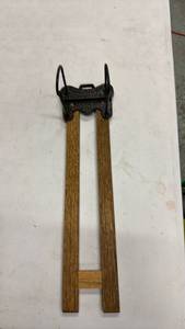 lot 498 image: Cast Iron and Wood Item with The Globe-Wernieke Co. Cincinnati, USA - Retail $45