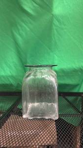 lot 500 image: Clear Glass Storage Jar with Wide Mouth - Retail $12