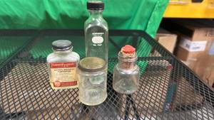 lot 502 image: Old Glass Medicine Bottles
