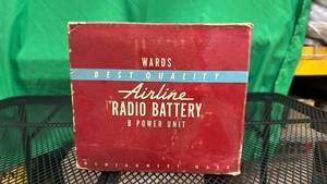 lot 507 image: Antique Montgomery Ward Airline Radio Battery B Power Unit Cat. No. 62-70 - Retail $75