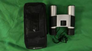 lot 535 image: Small Set of Folding Binoculars with Black Case.