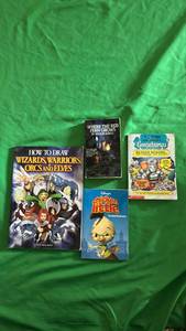 lot 541 image: Childrens Book Collection - Goosebumps, Where the Red Fern Grows, How to Draw Wizards, Warriors, Orcs and Elves, and Chicken Little - Retail $45
