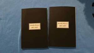 lot 559 image: Set of 2 Black Monthly Planners 2025-2029