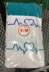 lot 411 image: 2 Pairs of Compression Socks for Women & Men 15-20mmHg Graduated Support Knee High Socks Sz. S-M