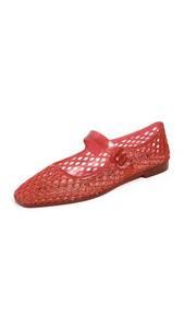 lot 1015 image: Sam Edelman Womens Michaela Jelly Mary Jane Flat, Red, 9