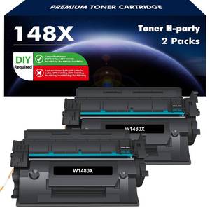 lot 1034 image: 148X 148A Toner Cartridge Black High Yield 2 Pack Compatible Replacement for HP 148X 148A W1480X W1480A for HP Laserjet Pro 4001dw 4001dn 4001n MFP 4101fdw 4101fdn Printer Ink