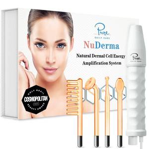 lot 1037 image: Pure Daily Care NuDerma Handheld Skin Therapy Wand Machine wNeon �� Anti-Aging - Skin Tightening - Wrinkle Reducing - Dark Circles �� Clarifying - Hair & Scalp Stimulator