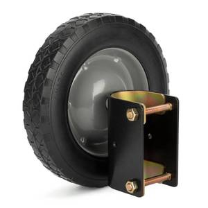 lot 1048 image: Gate Wheel 8 Rubber Gate Caster 2 Pcs Heavy Duty Gate Helper Support Wheel Side Mount for Swing Gate Metal Tube Fence Chain Link Gate,Fits 1-58 to 2 O.D. Round Tube Gate Frames