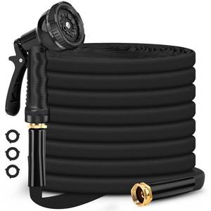 lot 1978 image: CXEZSIK Garden Hose Non-Expanding 100ft, Flexible Garden Hose with 10 Function Hose Nozzle, Lightweight, Kink Free and Water Hose for Outdoor,Yard, Lawn, Car Wash, Marine,and Camper Use