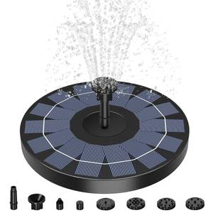 lot 2025 image: AISITIN Solar Fountain Pump 2.5W Bird Bath Fountain Solar Powered Water Fountain with 8 Nozzle & 4 Fixer, Solar Fountain Pump for Bird Bath, Garden, Pond, Pool