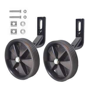 lot 2043 image: Gugou Training Wheels for12 14 16 18 20 inch Bike .Bicycle Training Wheels for Suitable Single Speed Bike (Black)