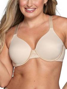 lot 2046 image: Vanity Fair womens Full Figure Beauty Back Smoothing (36c-42h) Bra, Underwire - Beige, 36DD US