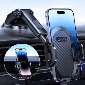 lot 2048 image: LOTUNY Universal Phone Mount for Car, Reliable Suction Hands-Free Car Phone Holder Mount, Automobile Cell Phone Holder Car for Dashboard Windshield Vent Fit for All Smartphones