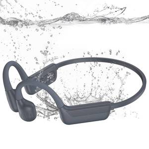 lot 2073 image: MARLALL Swimming Headphones-Bone Conduction Headphones, IP68 Waterproof Open Earphones, Bluetooth 5.4 Underwater Sport Earbuds with 32 GB MP3 Memory for Swimming, Running, Cycling, Gym-Ashy