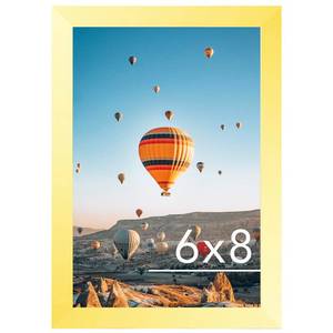lot 2359 image: JCJMY 6x8 Picture Frame Gold for Wall Hanging or Tabletop, Wall Mounting Horizontally or Vertically, 6 x 8 Wall Gallery Poster Photo Frame with Shatter Resistant Plexiglass, Gold