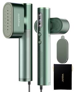 lot 2425 image: Jack & Rose Travel Steamer & Iron 2 In 1, Portable Garment Steamer, 15s Heat Up, Large Ceramic Heat Panel, 100-220V for Global Traveling