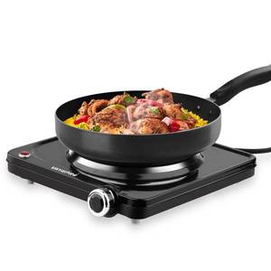 lot 9185 image: Vayepro Hot Plate, 1500W Portable Electric Stove, Single Electirc Cooktop,Portable Burner for Cooking, Cooktop for Dorm Office Home Camp, UL Listed,Compatible with All Cookware
