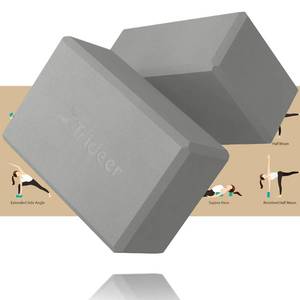 lot 10381 image: Trideer 9x6x3 Yoga Blocks, Yoga Blocks 2 Pack, High Density EVA Foam Blocks, Supportive, Lightweight & Odor Resistant, Yoga Essentials for Yogi & Yogini, Yoga Accessories (Gray, 963)