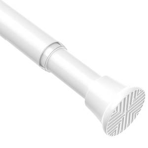 lot 10388 image: AIZESI Spring Tension Curtain Rod 24 to 46 Inch, 1Pcs White Tension Rod Tension Curtain Rod, Spring Tension Rod No Drilling Adjustable Curtain Rod Spring Loaded Curtain Rods