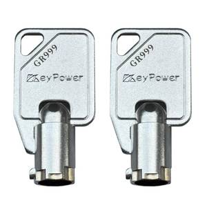 lot 10405 image: KeyPower Keys (2) GR999 Tubular Key for Greenwald Commercial Washer DoorService PanelCoin Washing Machine, Compatible with Maytag Whirlpool HPC Speed Queen ESD Lock