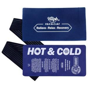 lot 10406 image: Hilph Reusable Ice Packs for Injuries, Soft Hot and Cold Gel Ice Packs with Adjustable Strap, Flexible Ice Wrap for Joints & Muscle Pain for Back, Shoulders, Head, Legs & More (10.8 x 5.5)