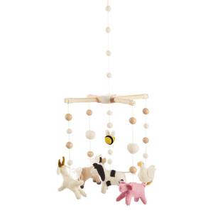 lot 10438 image: Mud Pie Nursery Crib Farm Animals Mobile, Multicolor