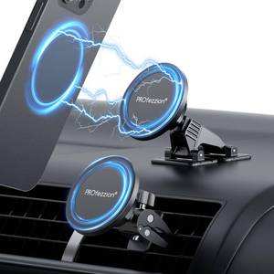 lot 10442 image: PROfezzion 2-Pack Compatible with MagSafe Car Mount, Magnetic Phone Holder for Car Vent, Dash, Home & Office Compatible with iPhone 16 15 14 13 12 Pro Max Plus, Mag-Safe Case & All Phones
