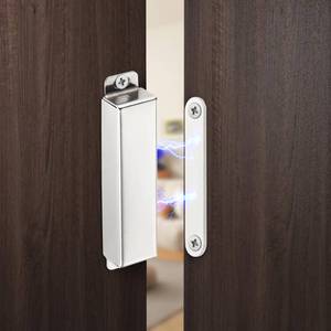 lot 10445 image: 2 Pack  Heavy-Duty Magnetic Door Catch - 90lb Pull Force, Stainless Steel, Anti-Rust, Ideal for Screen Door, Pantry Door, Barn Door and RV Doors.