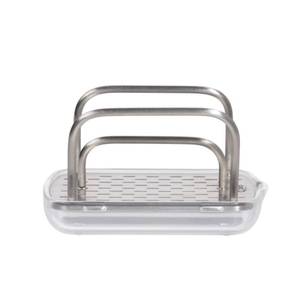 lot 10449 image: OXO Good Grips Stainless Steel Sponge Holder,Black