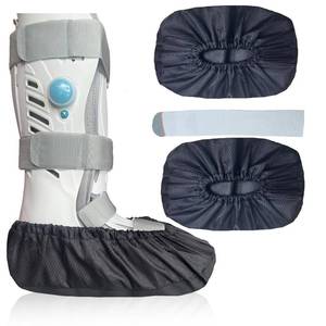 lot 10465 image: 2 pcs Air Cam Walking Boot Covers, Fracture Medical Cast Boots Shoe Covers for Broken Foot Ankle Recovery With Waterproof Anti-slip and Washable (Medium)