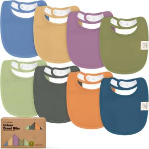 lot 10467 image: 8-Pack Organic Baby Bibs for Boys, Girls - Soft Cotton Drooling and Teething Bibs for Baby Girl & Boy, Extra Absorbent, Easy To Clean & Put On for Toddler, Newborn, Infant 0-24 Months (Cruise)