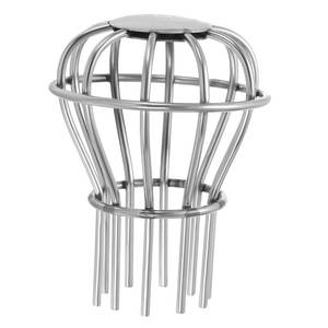 lot 10471 image: PATIKIL Gutter Guard, 304 Stainless Steel Down Pipe Strainer, Anti-Blocking Line Cap Drain Cover Downspout Protector for Blockage Leaves Debris, 2 Inch