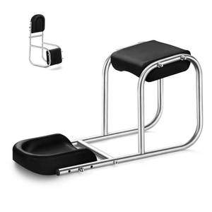 lot 11665 image: TINGSLOTOOL Knee Seat for Gardening, 304 Stainless Steel Garden Kneeler and Seat, Quick Release Gardening Kneeler, Suitable Height from 4.9 Feet to 6.5 Feet (Black, Adult Size)