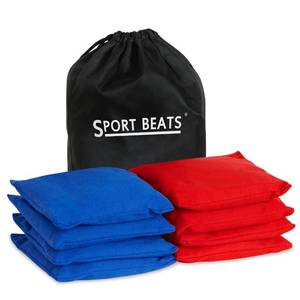 lot 11668 image: Cornhole Bags Set of 8 Regulation Weight & Size Includes Carry Case