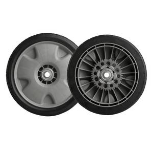 lot 11673 image: Replacement Lawn Mower Rear Drive Wheels for 42710-VH7-010ZA 42710-VH7-000ZA - 9 Tires Assebmly Compatible with Honda HRR216 HRX217 Propelled Mower (Set of 2)