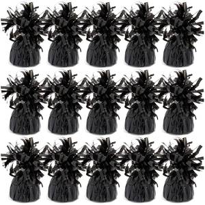 lot 11674 image: BLUE PANDA Pack of 15 Black Balloon Weights for Balloons (6 oz, 4.5 In) for Table Centerpieces and Birthday Party Decorations