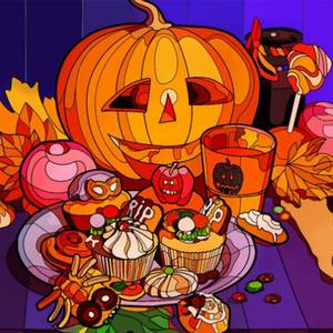lot 2461 image: RICUVED Diamond Art, Halloween Diamond Art Kits for Adults Full Round Drill, DIY 5D Pumpkin Diamond Dots Painting Arts and Crafts Gift Home Wall Decor 14x14Inch